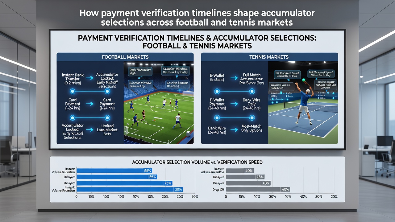 Bettors reviewing accumulator options during simultaneous football and tennis matches